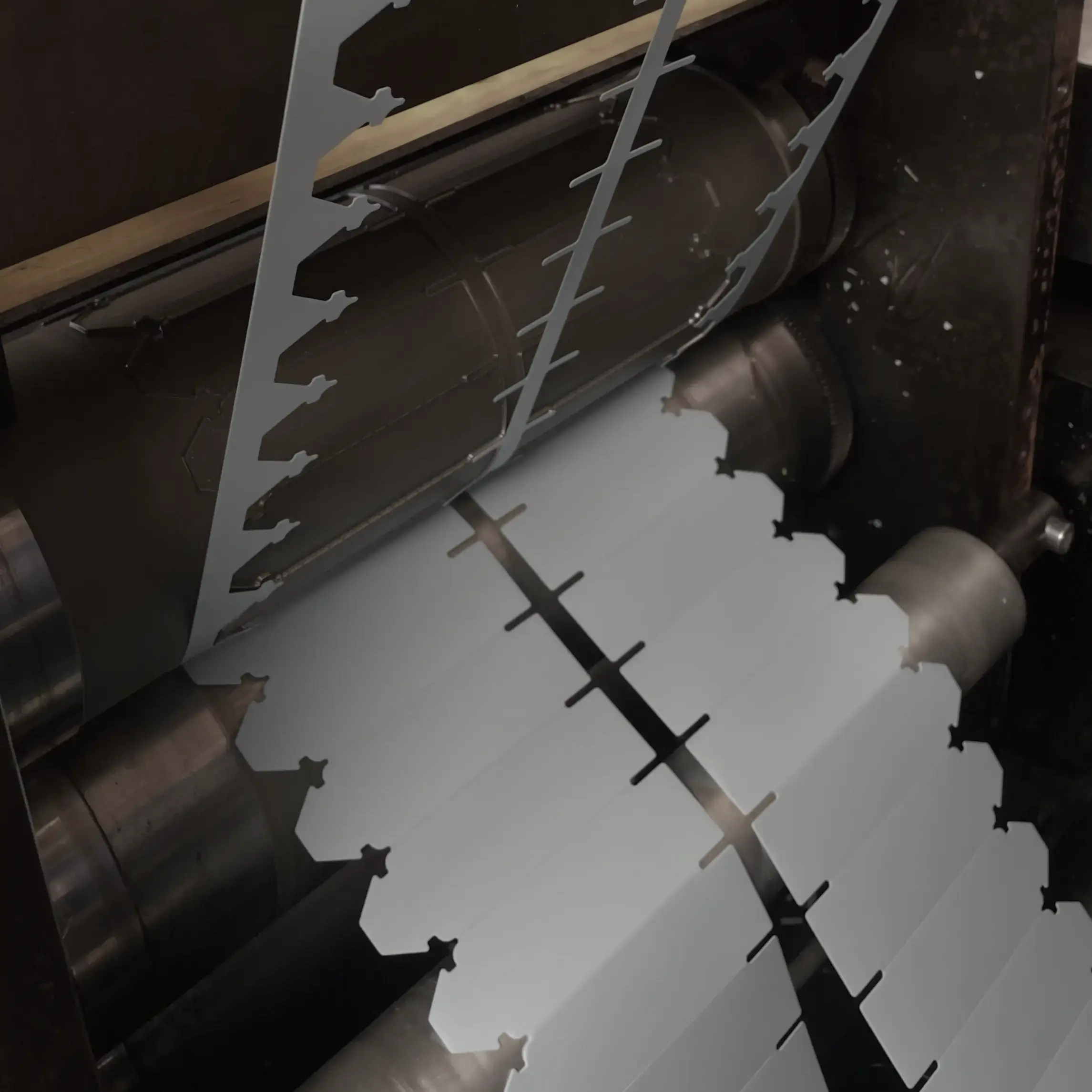 rotatief stansmachine voor de productie van steeketiketten