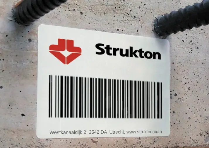 Zelfklevende labels toegepast in de bouwindustrie