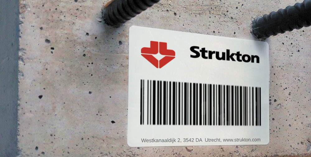 Zelfklevende etiketten voor de betonbouw en prefab constructie