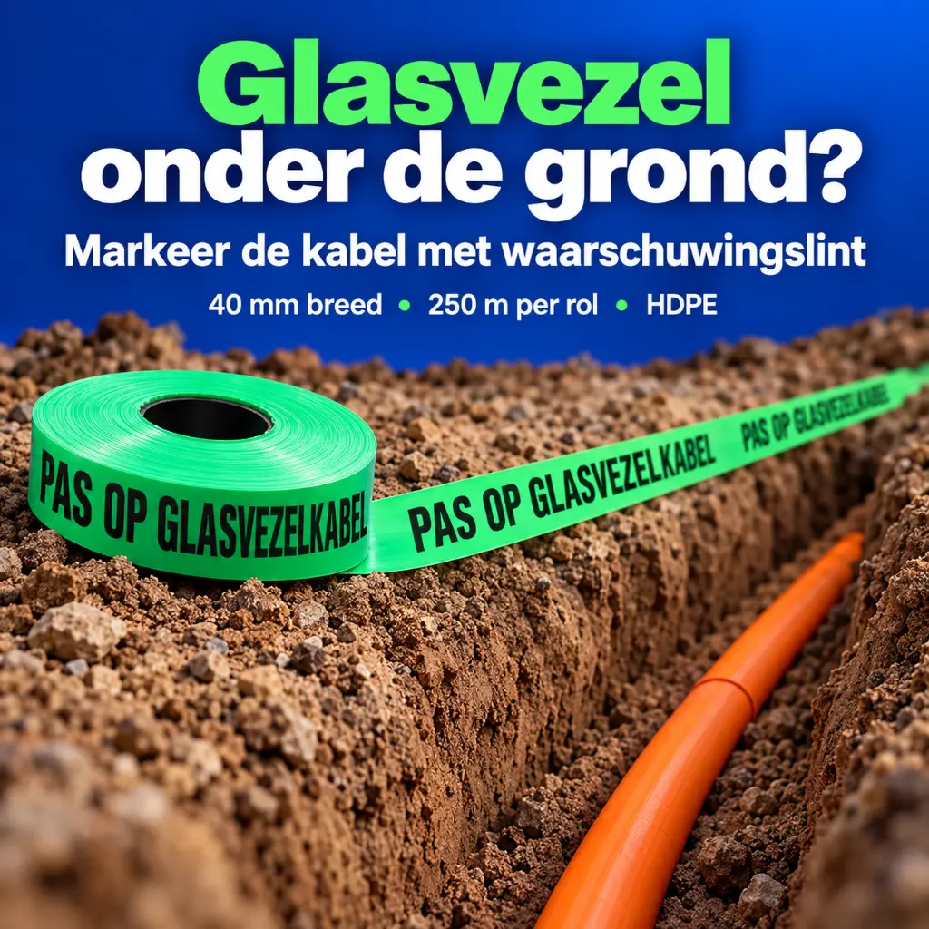 Waarschuwingslint GLASVEZEL - Sfeerbeeld.webp
