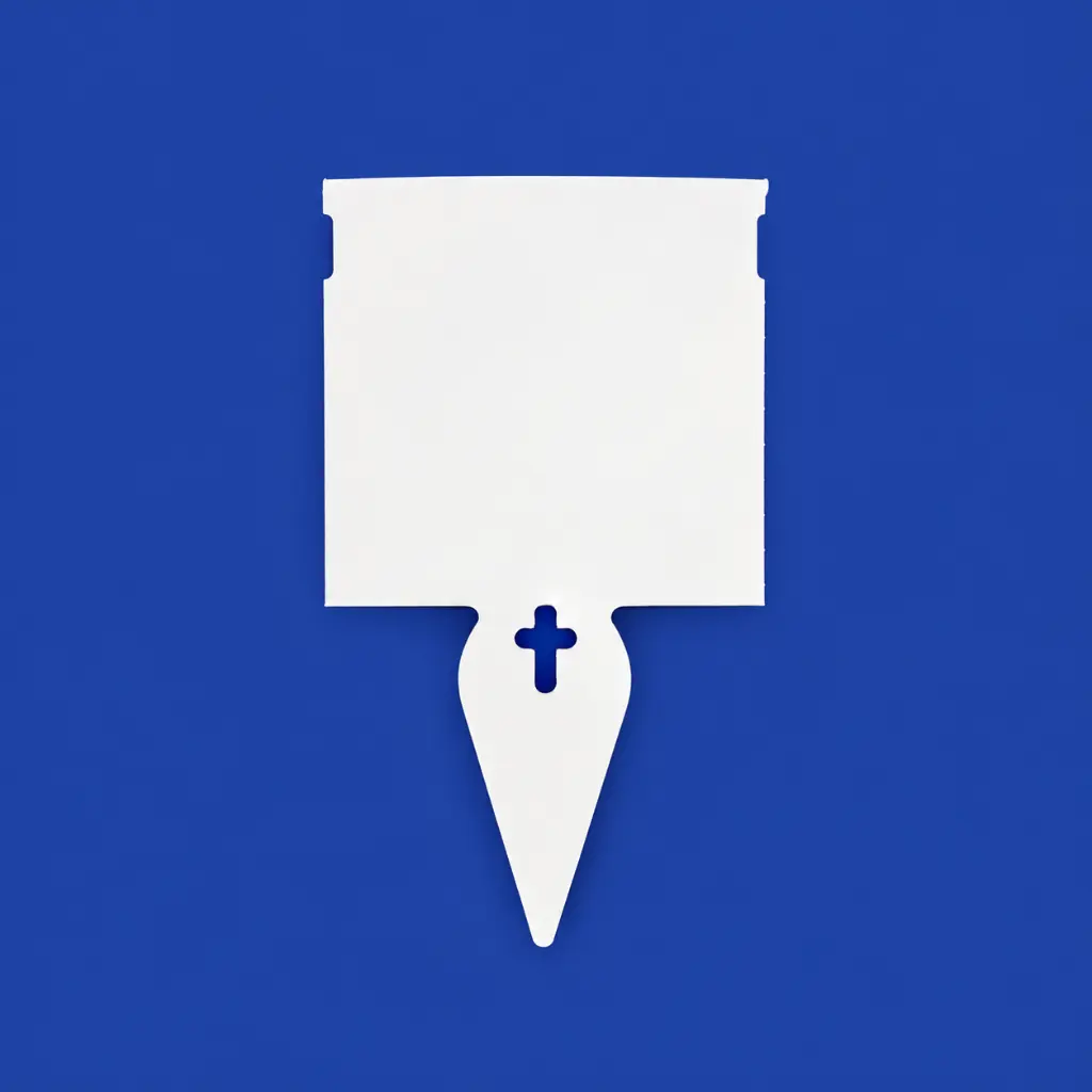 T.T. Steeketiketten 116 x 35 mm  Tulpmodel met cross.webp