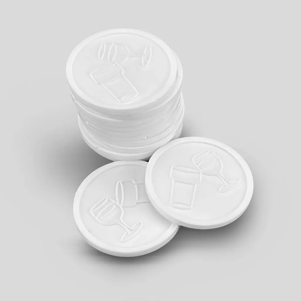 Embossed Tokens 29mm | Beer & Wine