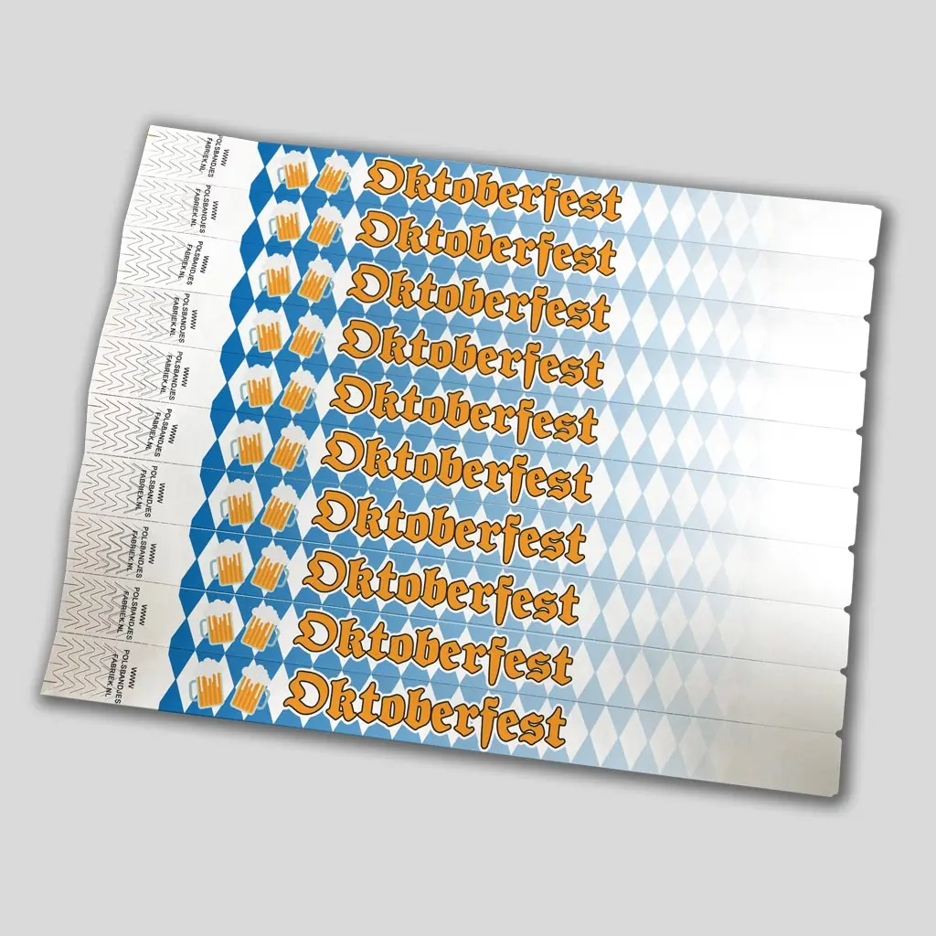 Tyvek Wristbands | Oktoberfest Theme