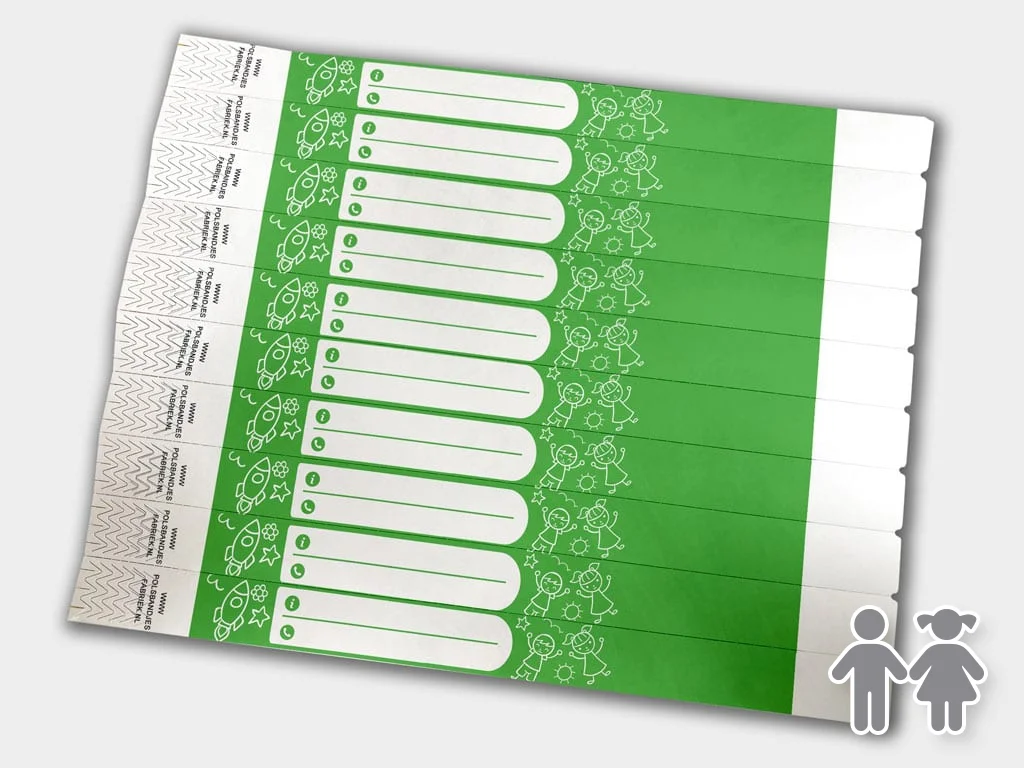 Tyvek Children's Wristbands