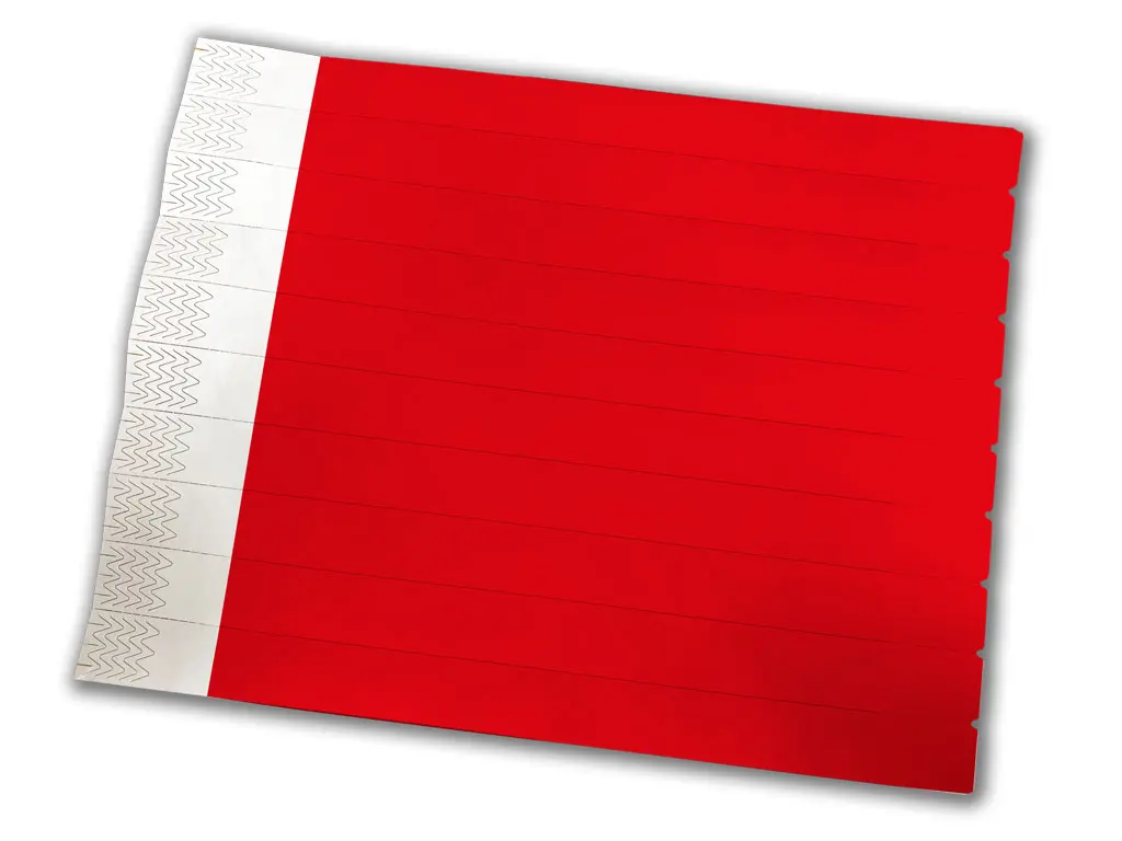 Plain Coloured Wristbands | Sheet-fed | 2000 per box