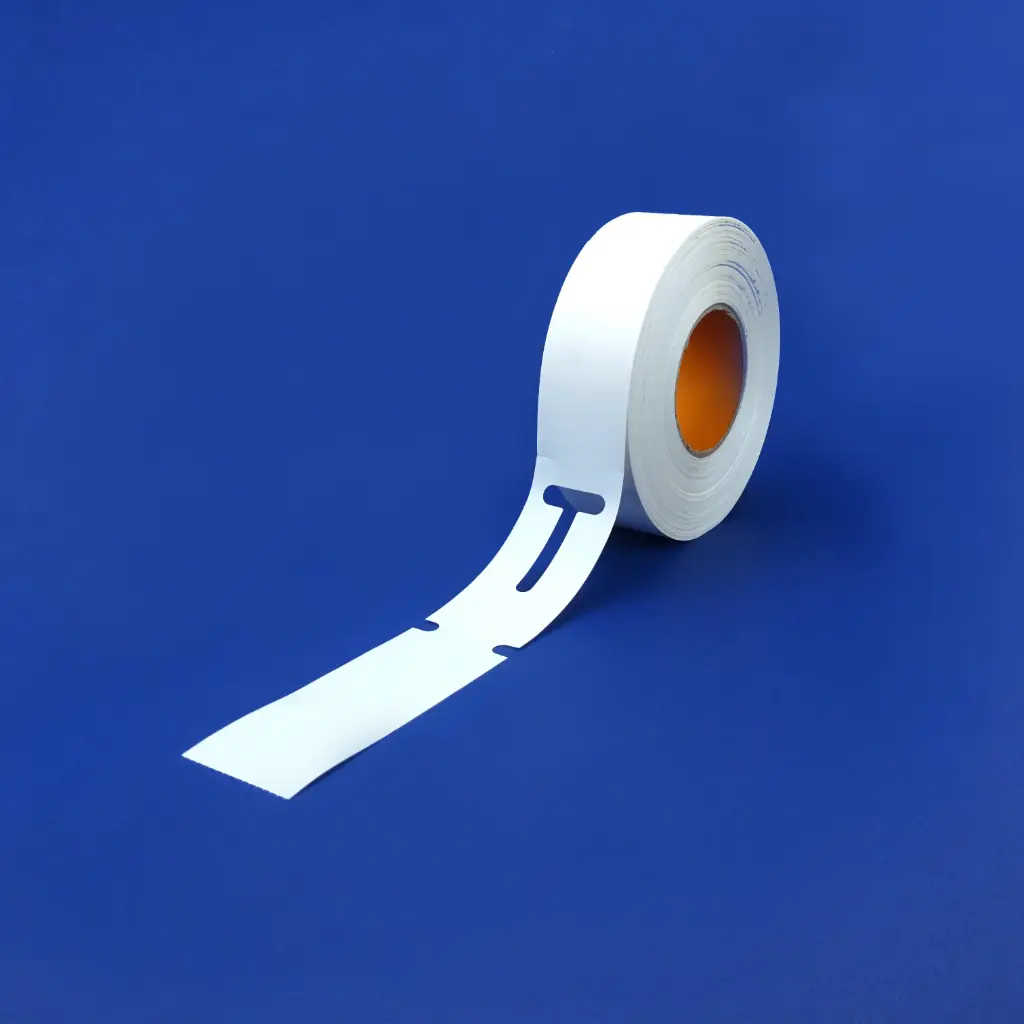 Rol T.T. Kistsleufetiket 50 x 230 mm | Wit
