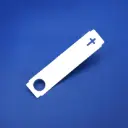 Roll T.T. Cross Label 110 × 25 mm, White