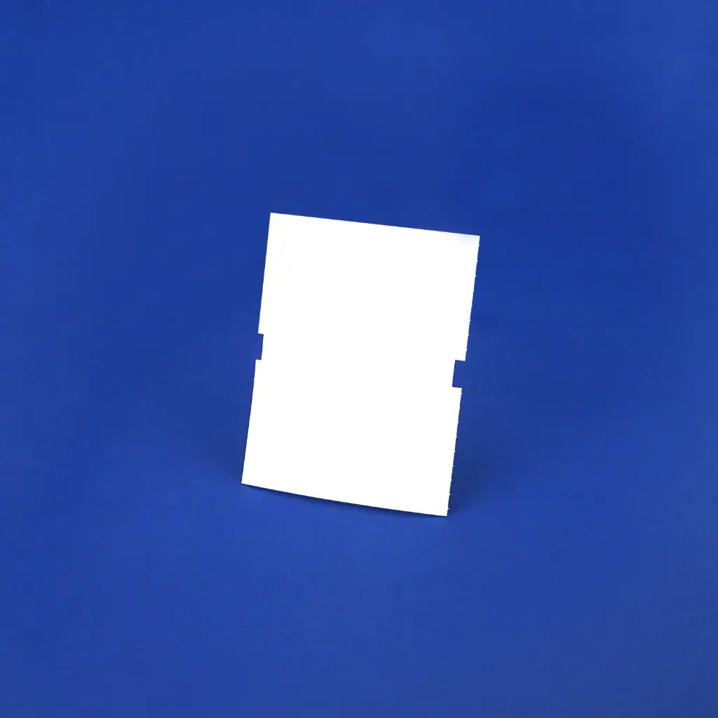 Roll Clamp Card 105 × 82 mm, White