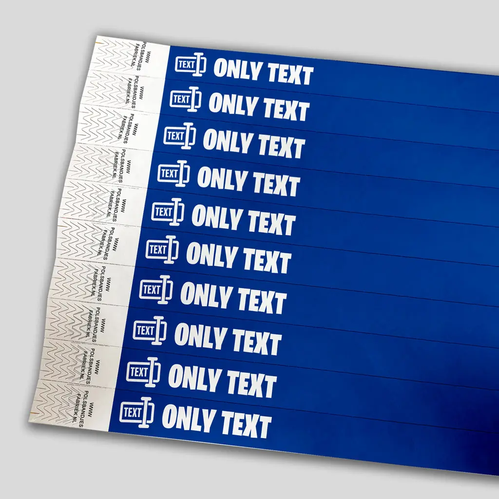 Budget Tyvek Wristbands | Custom Text