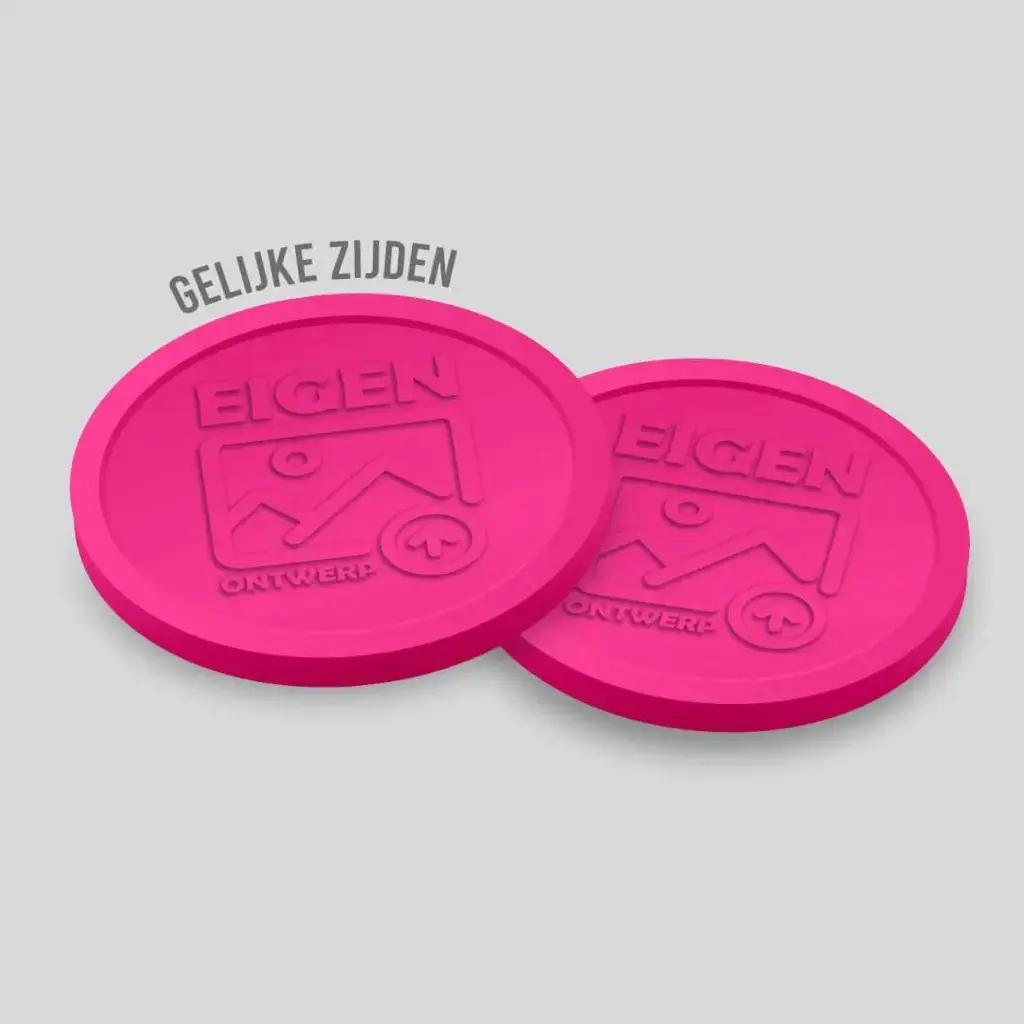 Custom Embossed Tokens | 29mm | Identical sides | Upload Your Own Design