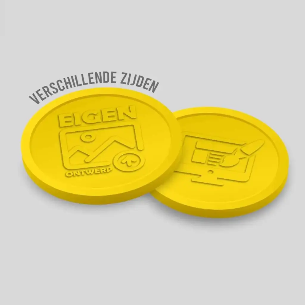 Custom Embossed Tokens | 29mm | Different sides | Upload Your Own Design