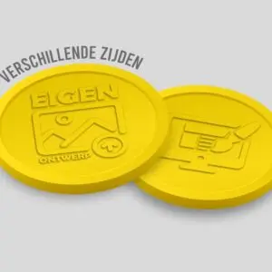 Relief Drink Tokens 29mm | Custom Design | Different-Side Relief