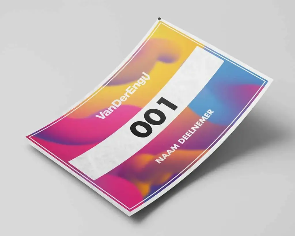 Event Race Numbers 160 × 180 mm | Custom Design