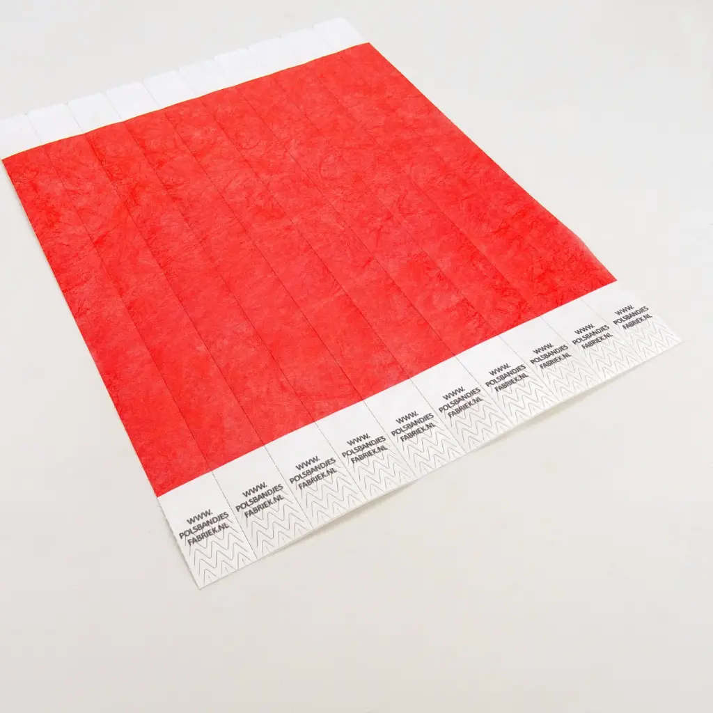 Rode Polsbandjes | 1250 op rol in dispenserdoos