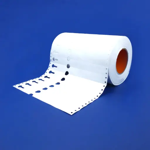 Rol Matrix Sleufetiketten 220x 25,4 mm, Wit 