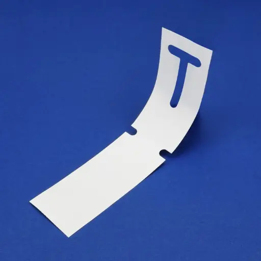 Rol T.T. Kistsleufetiket 50 x 230 mm, Wit 