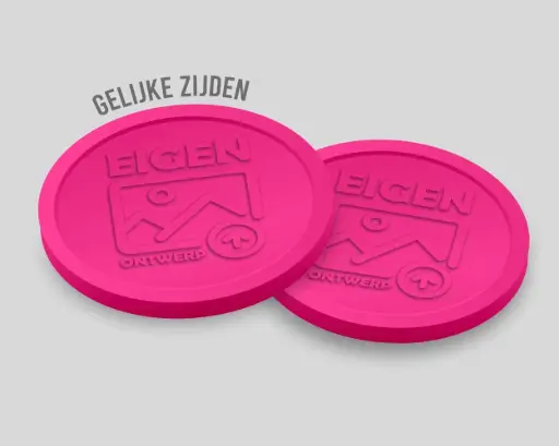 Custom Embossed Tokens | 29mm | Identical sides | Upload Your Own Design