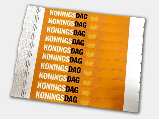Tyvek Wristbands | King’s Day Theme