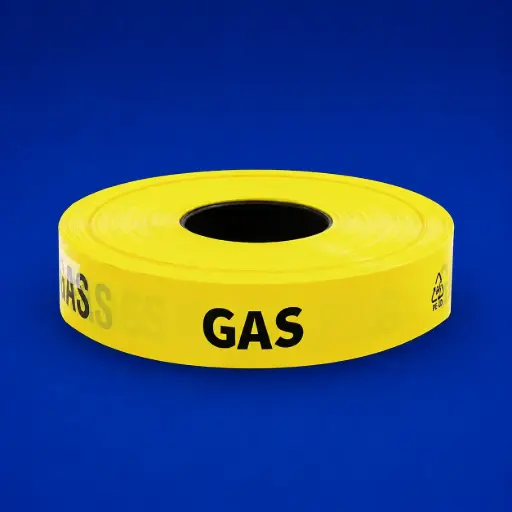 Gas Warning Tape | 40mm x 250mtr