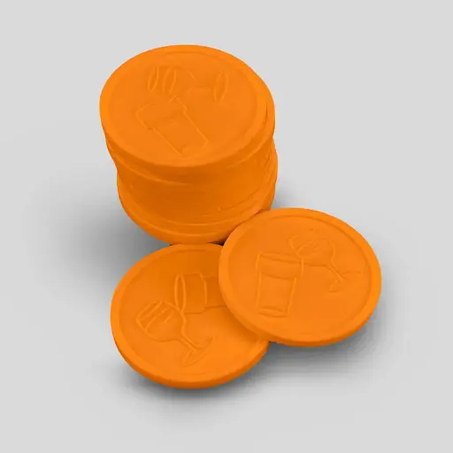 Relief Consumptiemunten 29mm | Bier & Wijn