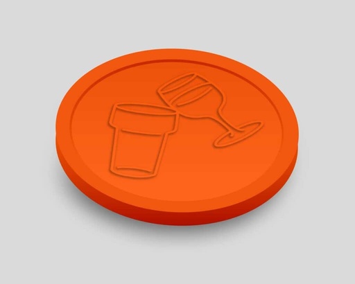 Relief Consumptiemunten 29mm | Bier & Wijn