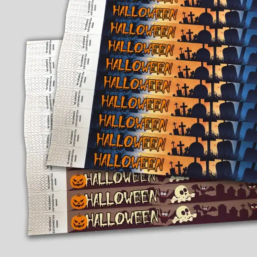 Tyvek Wristbands | Halloween Theme