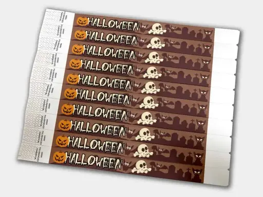 Tyvek Wristbands | Halloween Theme