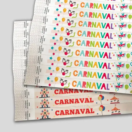 Tyvek Wristbands | Carnaval Theme