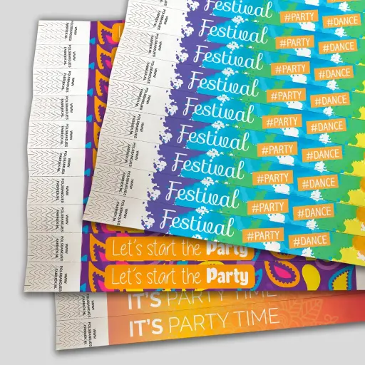 Tyvek Wristbands | Party Theme