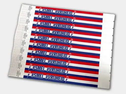 Tyvek Wristbands | Liberation Day Theme