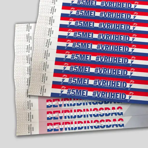 Tyvek Wristbands | Liberation Day Theme