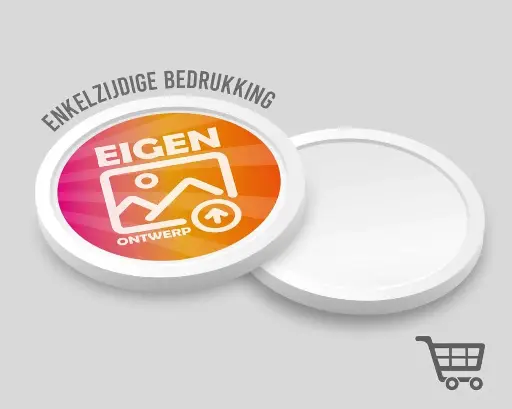 50 Cent Shopping Cart Token 24mm | Custom Design | Single-Sided Printing