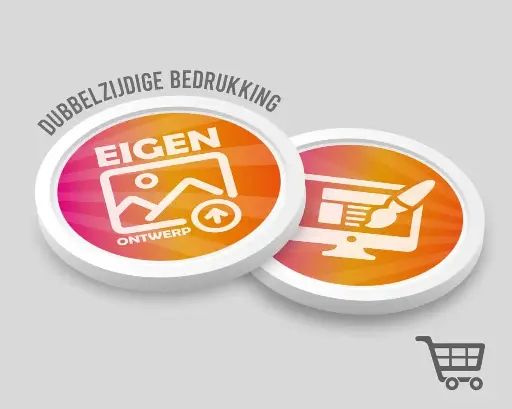 Custom Trolley Token 24mm | 50 Cent | Double-sided Print